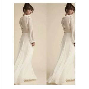 Watters&Watters  by BHLDN white Nova Dress SZ 4